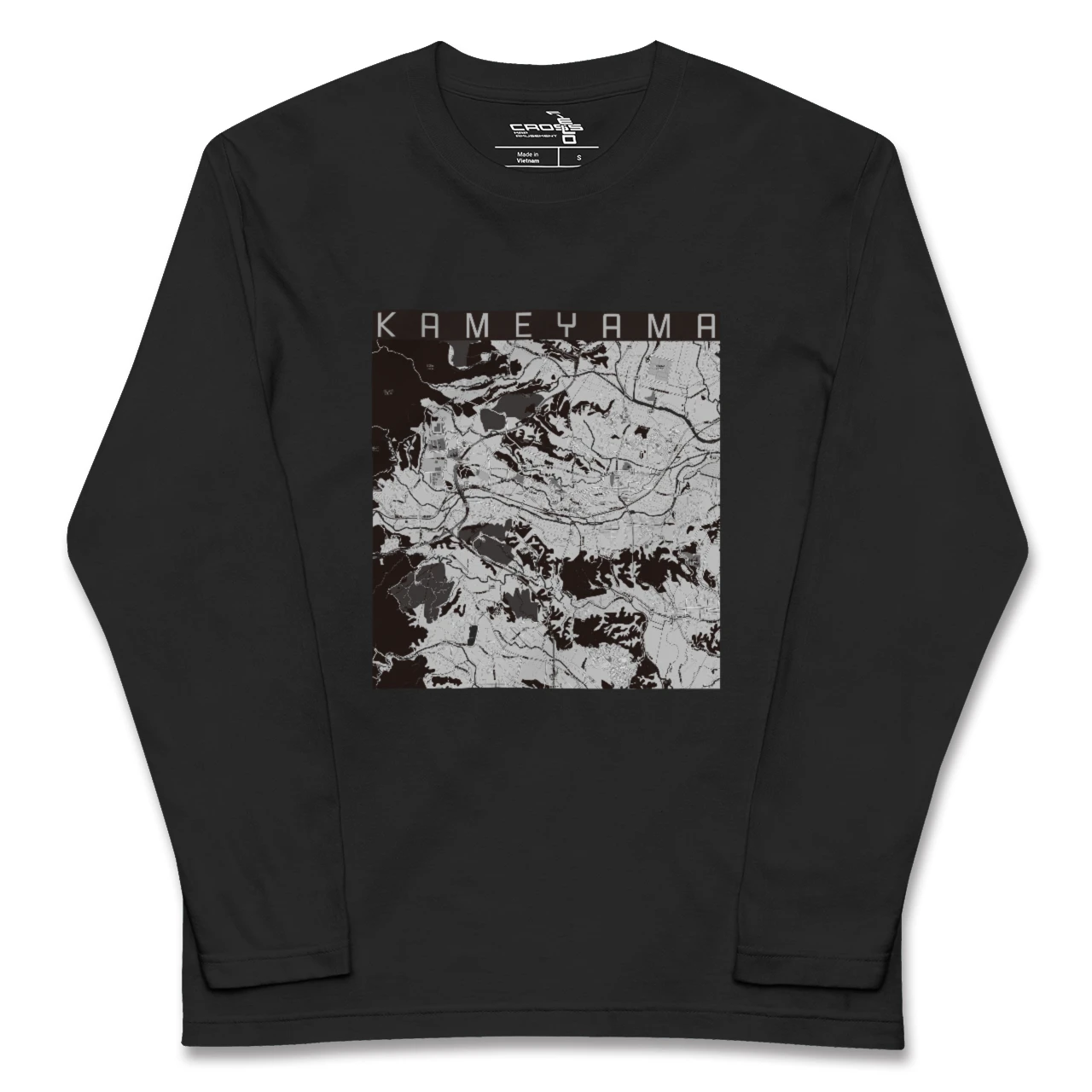 【亀山(三重県)】地図柄ロングスリーブTシャツ