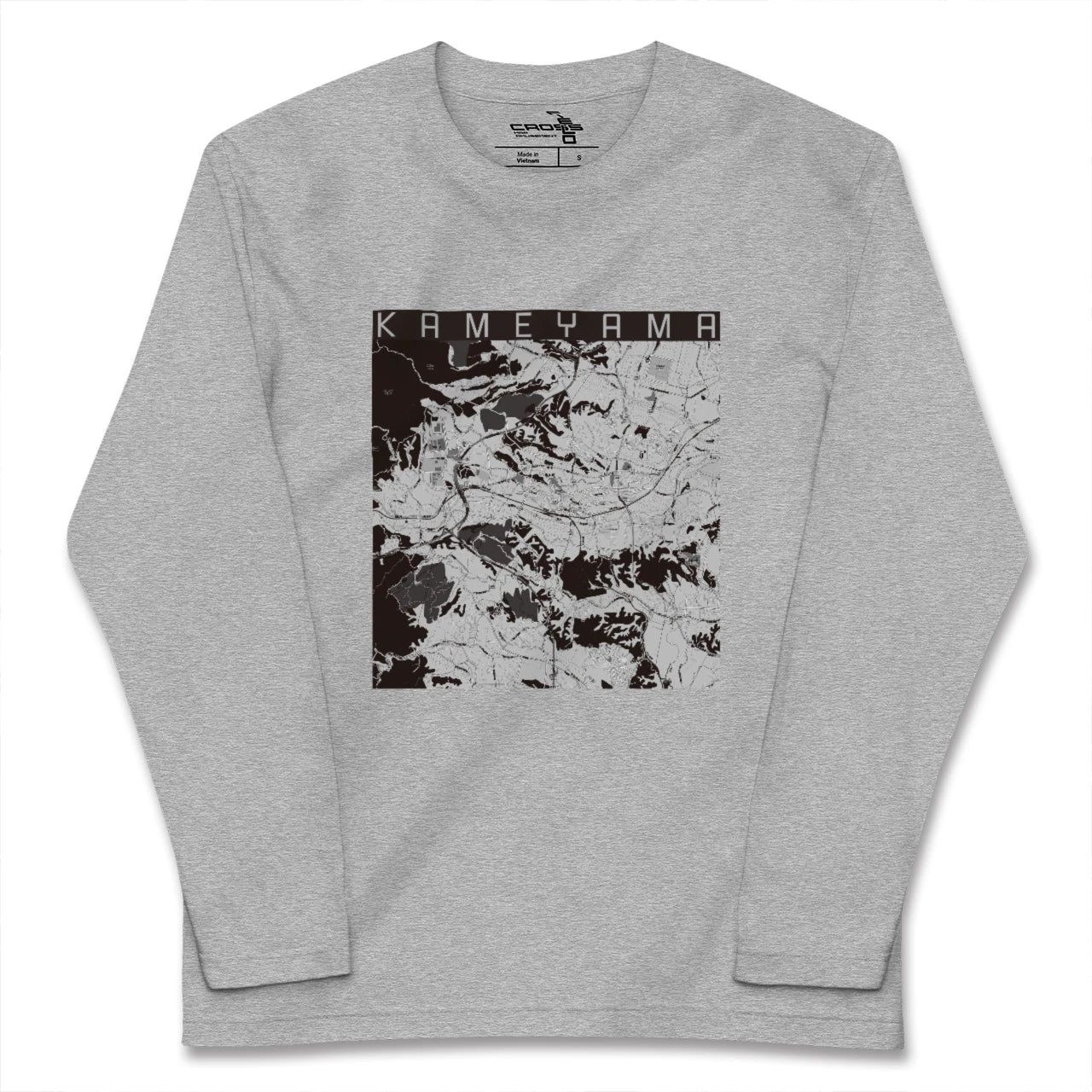 【亀山(三重県)】地図柄ロングスリーブTシャツ