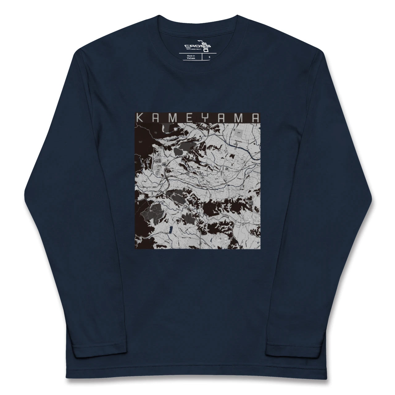 【亀山(三重県)】地図柄ロングスリーブTシャツ