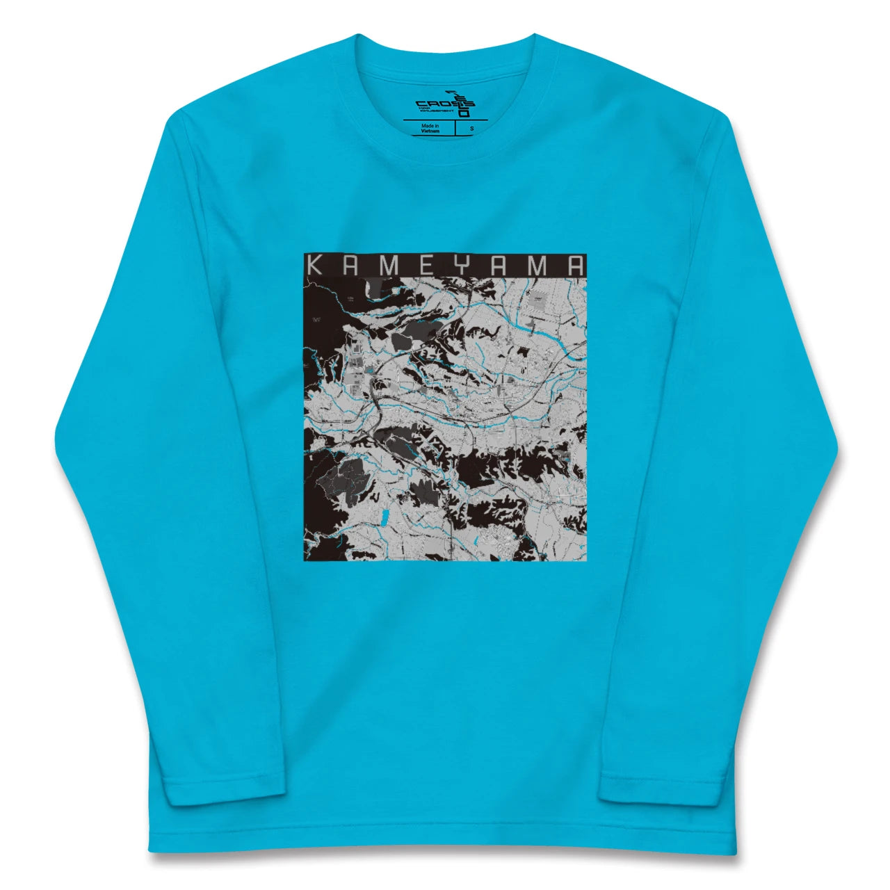 【亀山(三重県)】地図柄ロングスリーブTシャツ