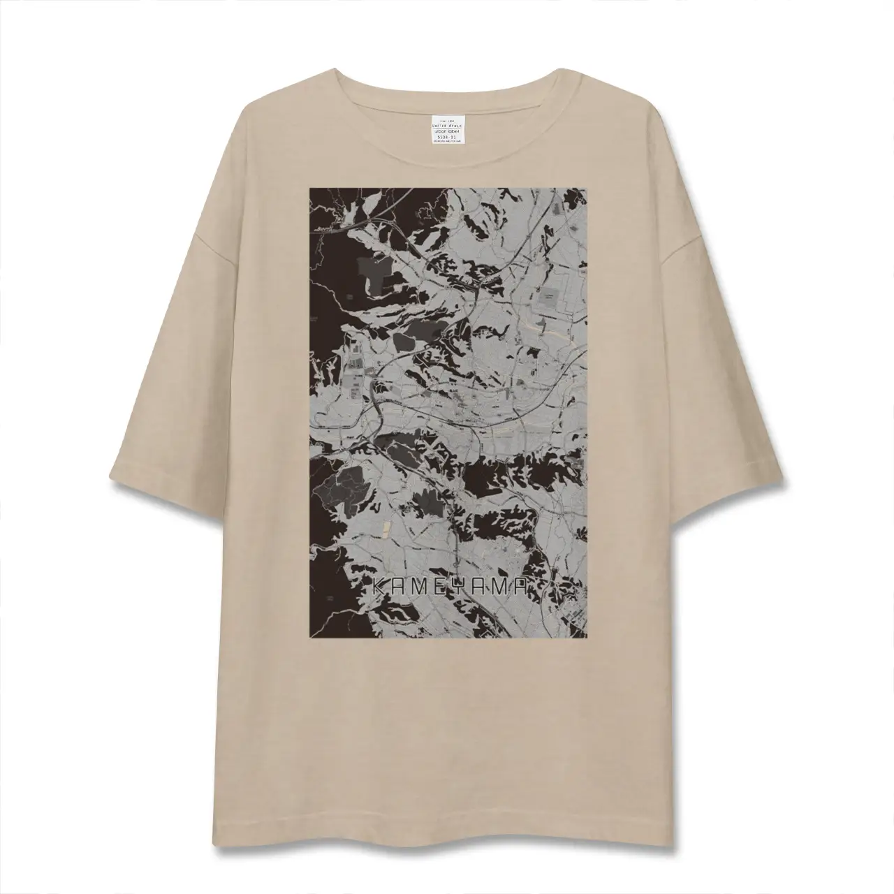 【亀山(三重県)】地図柄ビッグシルエットTシャツ