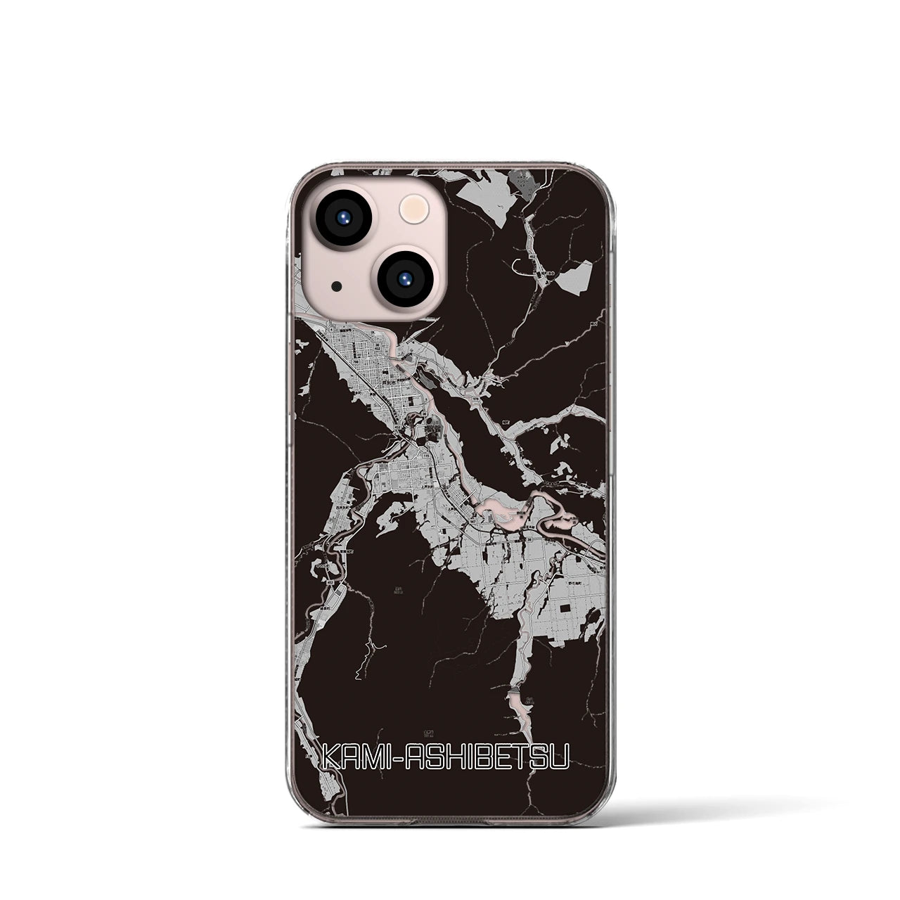 【上芦別(北海道)】地図柄iPhoneケース(クリアタイプ)