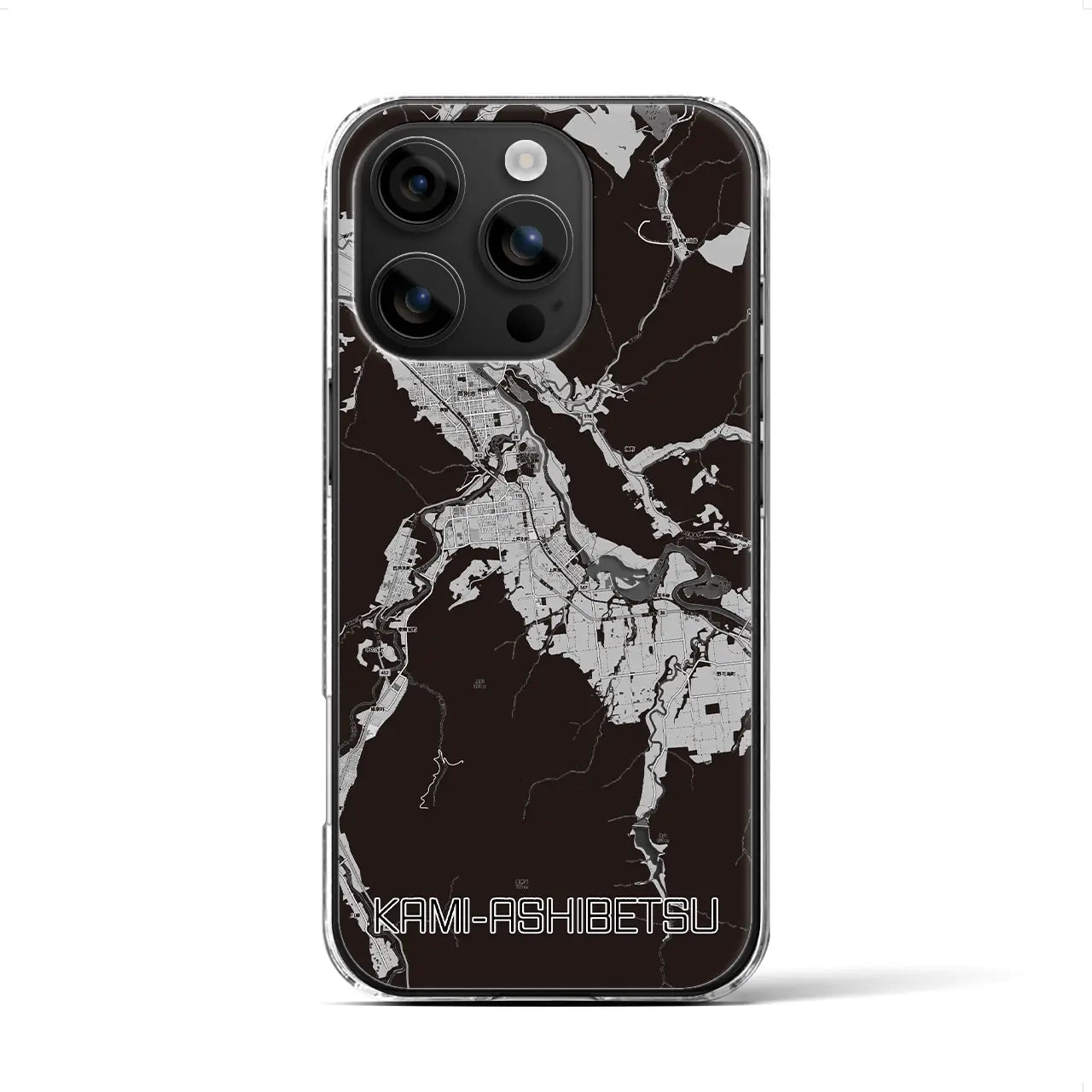 【上芦別(北海道)】地図柄iPhoneケース(クリアタイプ)