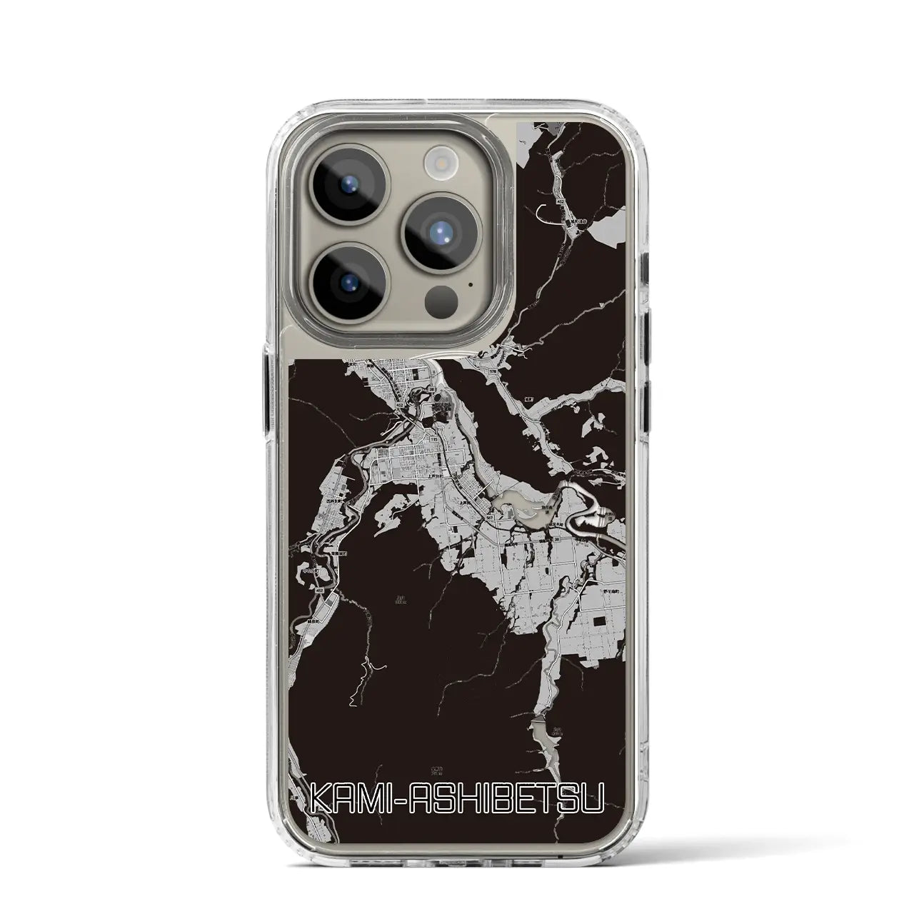 【上芦別(北海道)】地図柄iPhoneケース(MagSafeタイプ)