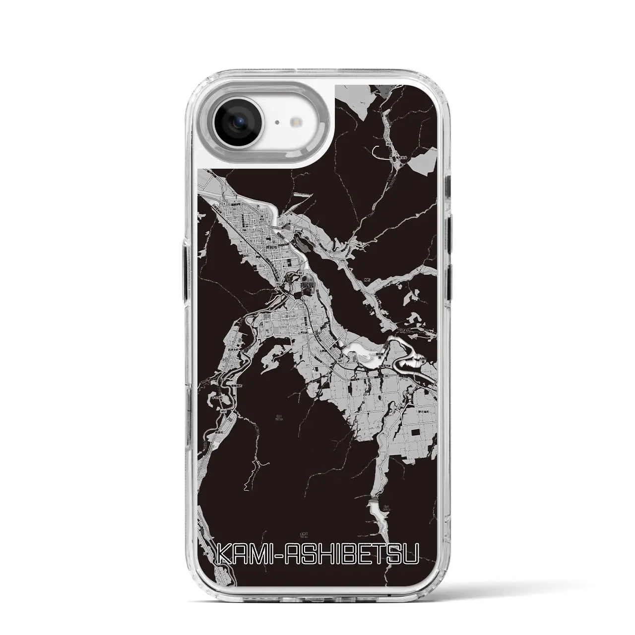 【上芦別(北海道)】地図柄iPhoneケース(MagSafeタイプ)