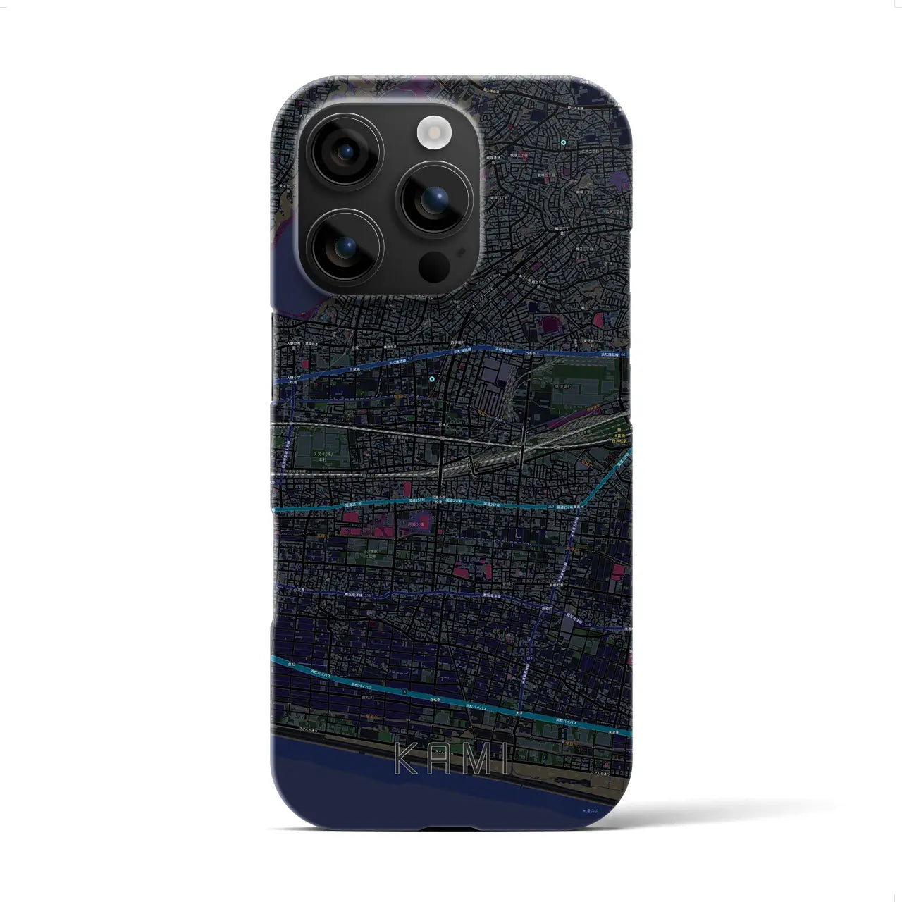 【可美(静岡県)】地図柄iPhoneケース(バックカバータイプ)