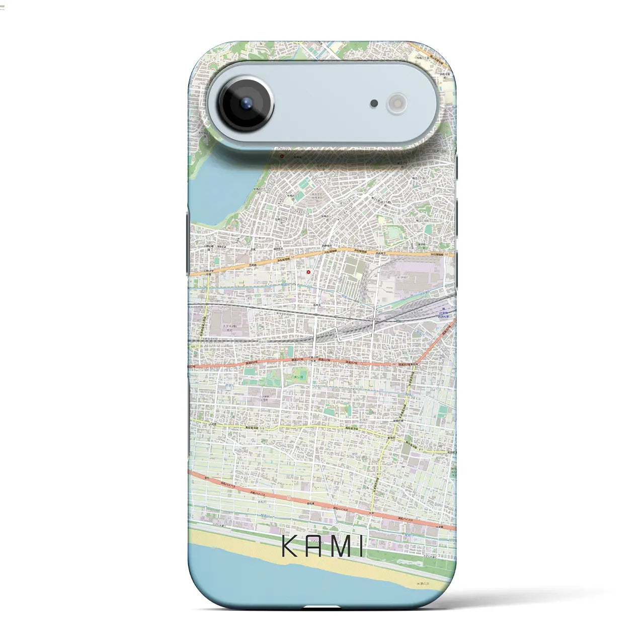 【可美(静岡県)】地図柄iPhoneケース(バックカバータイプ)