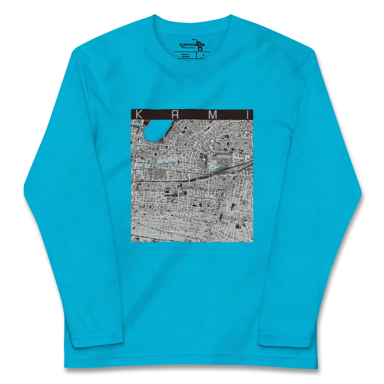 【可美(静岡県)】地図柄ロングスリーブTシャツ