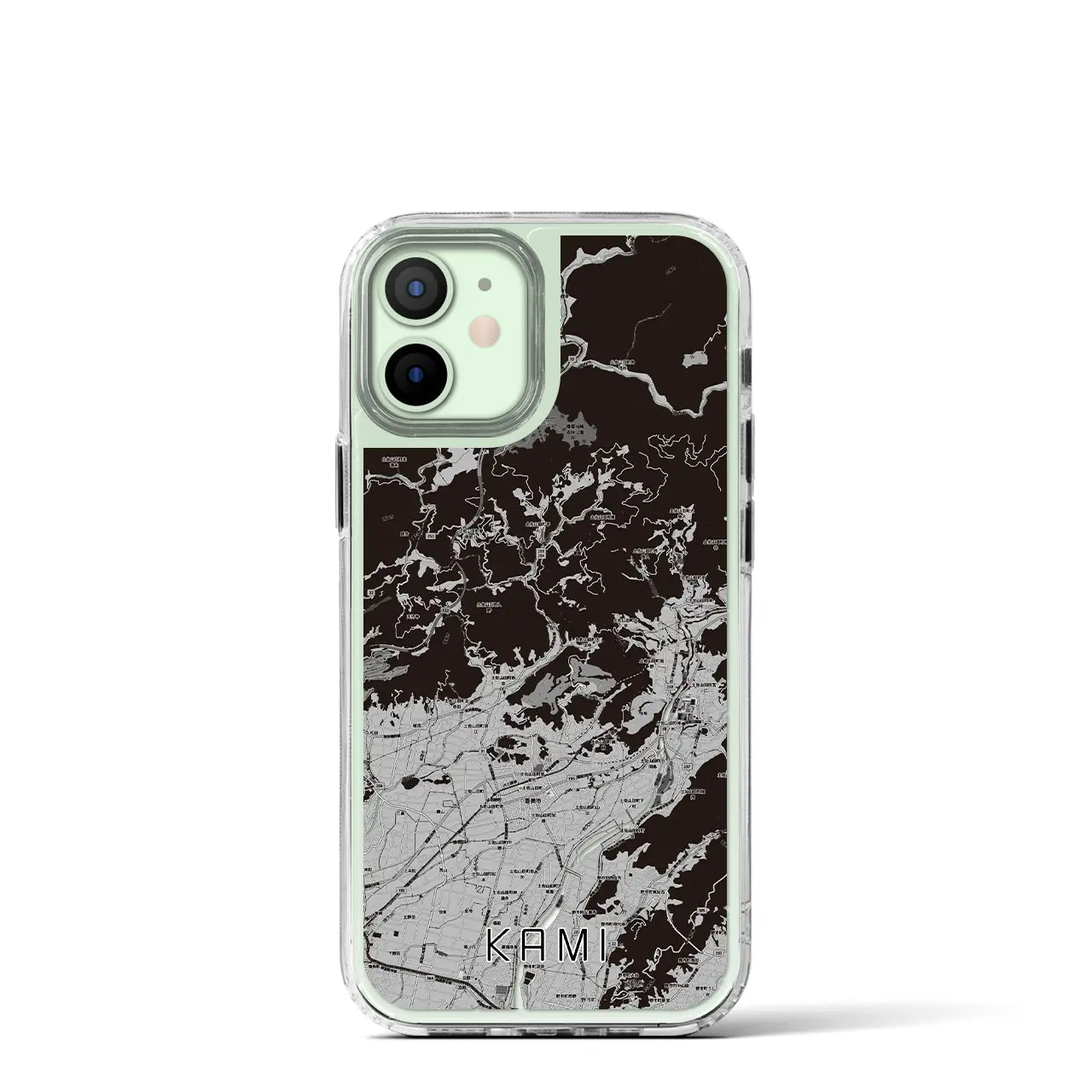 【香美(高知県)】地図柄iPhoneケース(MagSafeタイプ)