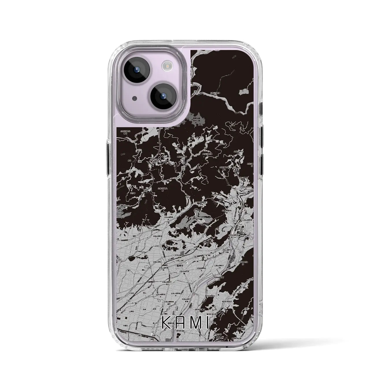 【香美(高知県)】地図柄iPhoneケース(MagSafeタイプ)