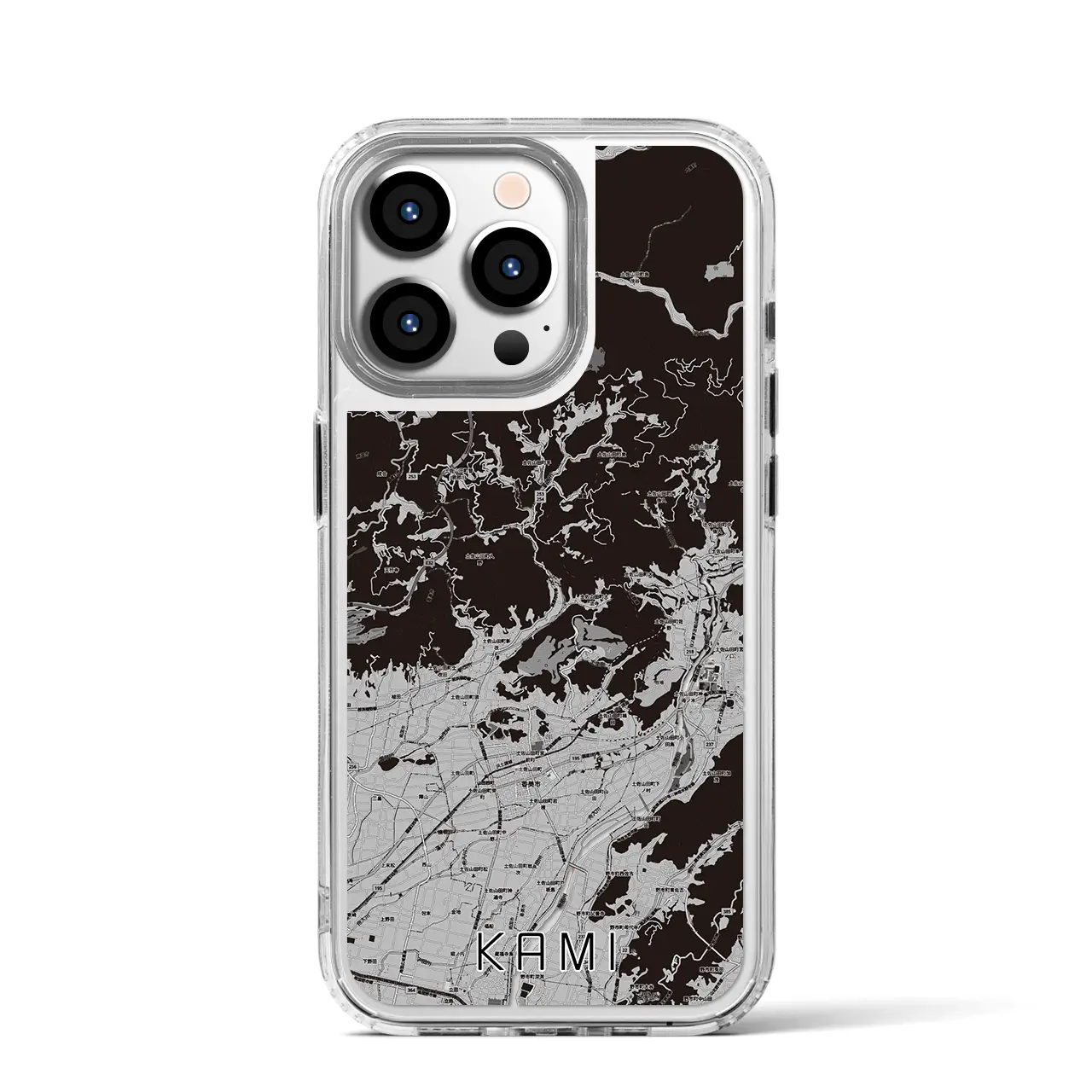 【香美(高知県)】地図柄iPhoneケース(MagSafeタイプ)