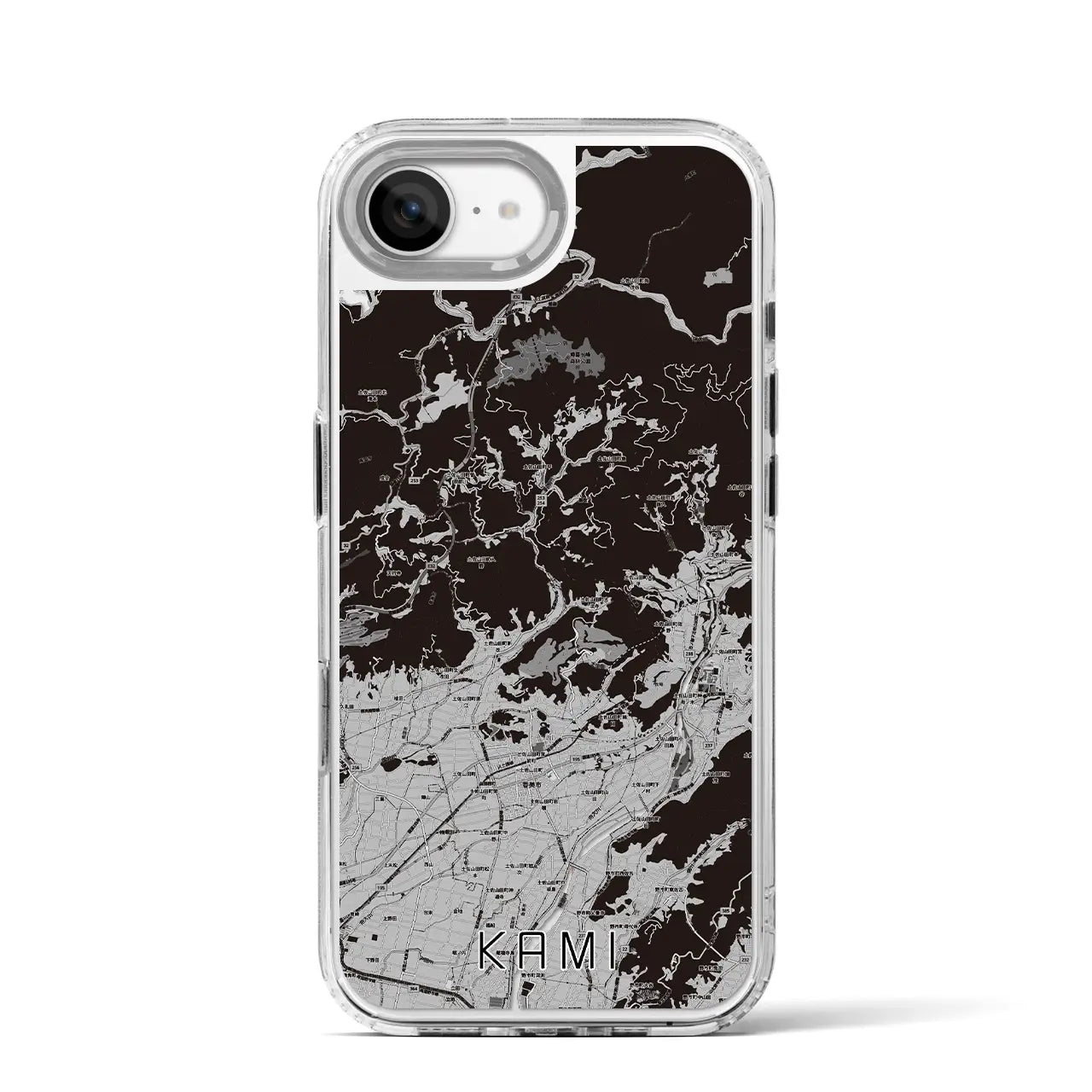 【香美(高知県)】地図柄iPhoneケース(MagSafeタイプ)