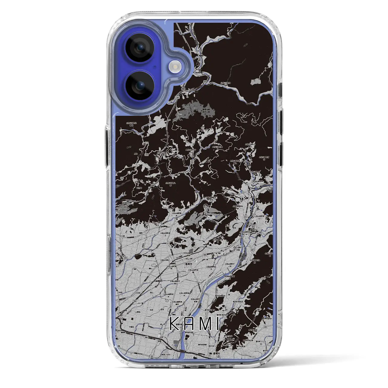 【香美(高知県)】地図柄iPhoneケース(MagSafeタイプ)