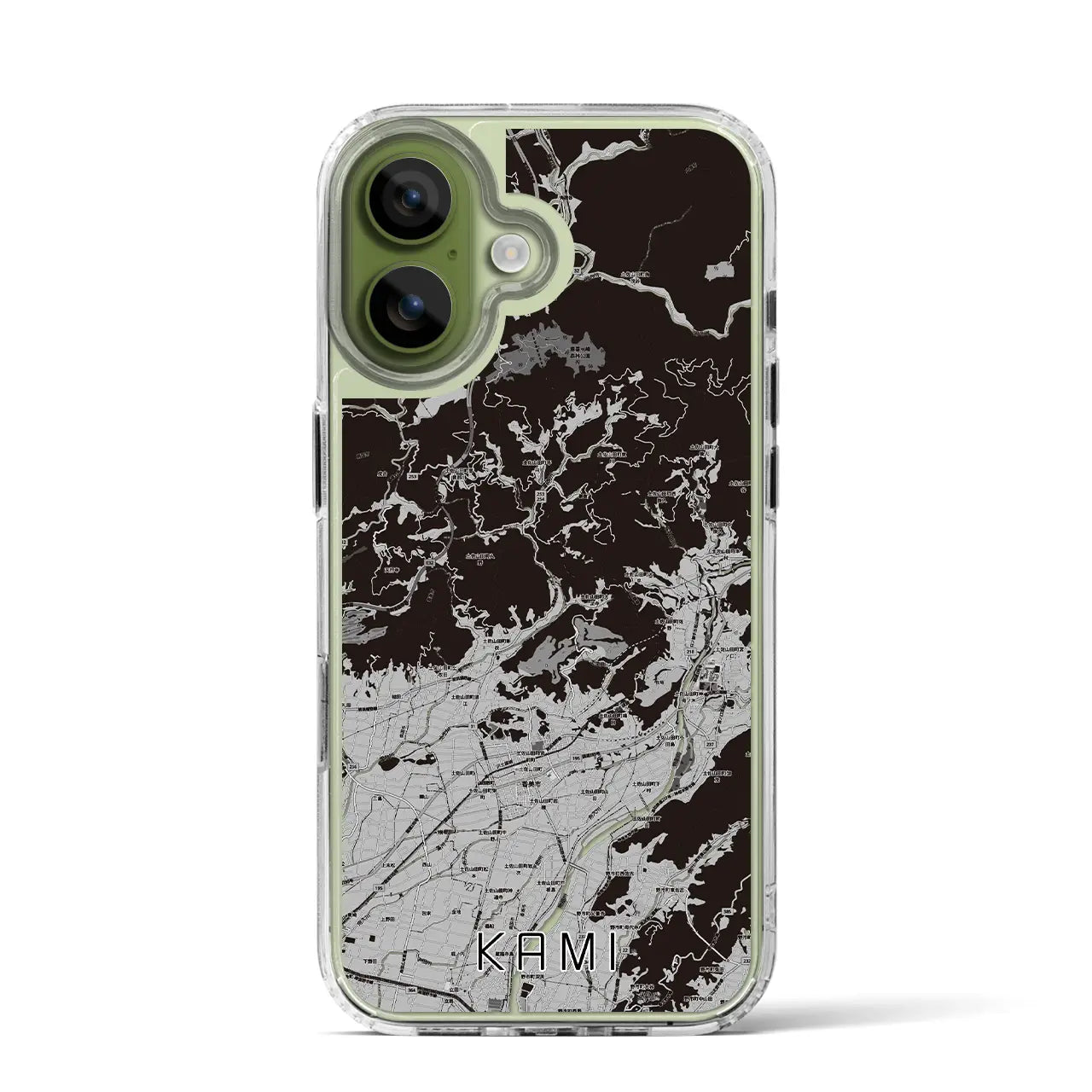 【香美(高知県)】地図柄iPhoneケース(MagSafeタイプ)
