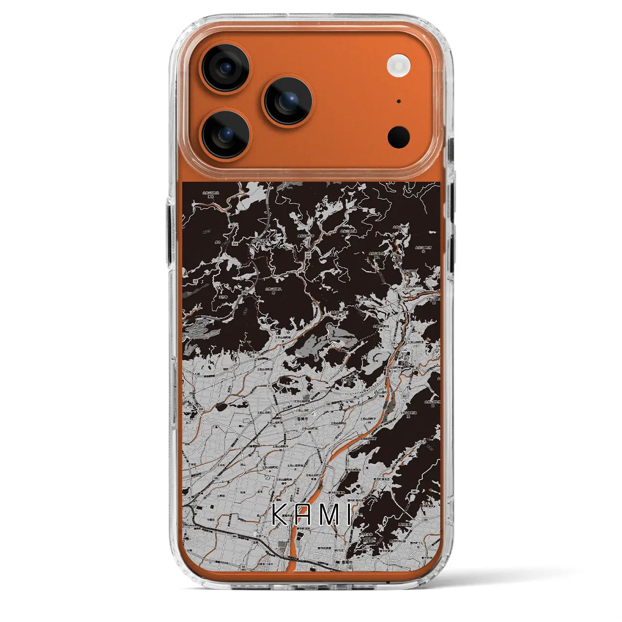【香美(高知県)】地図柄iPhoneケース(MagSafeタイプ)