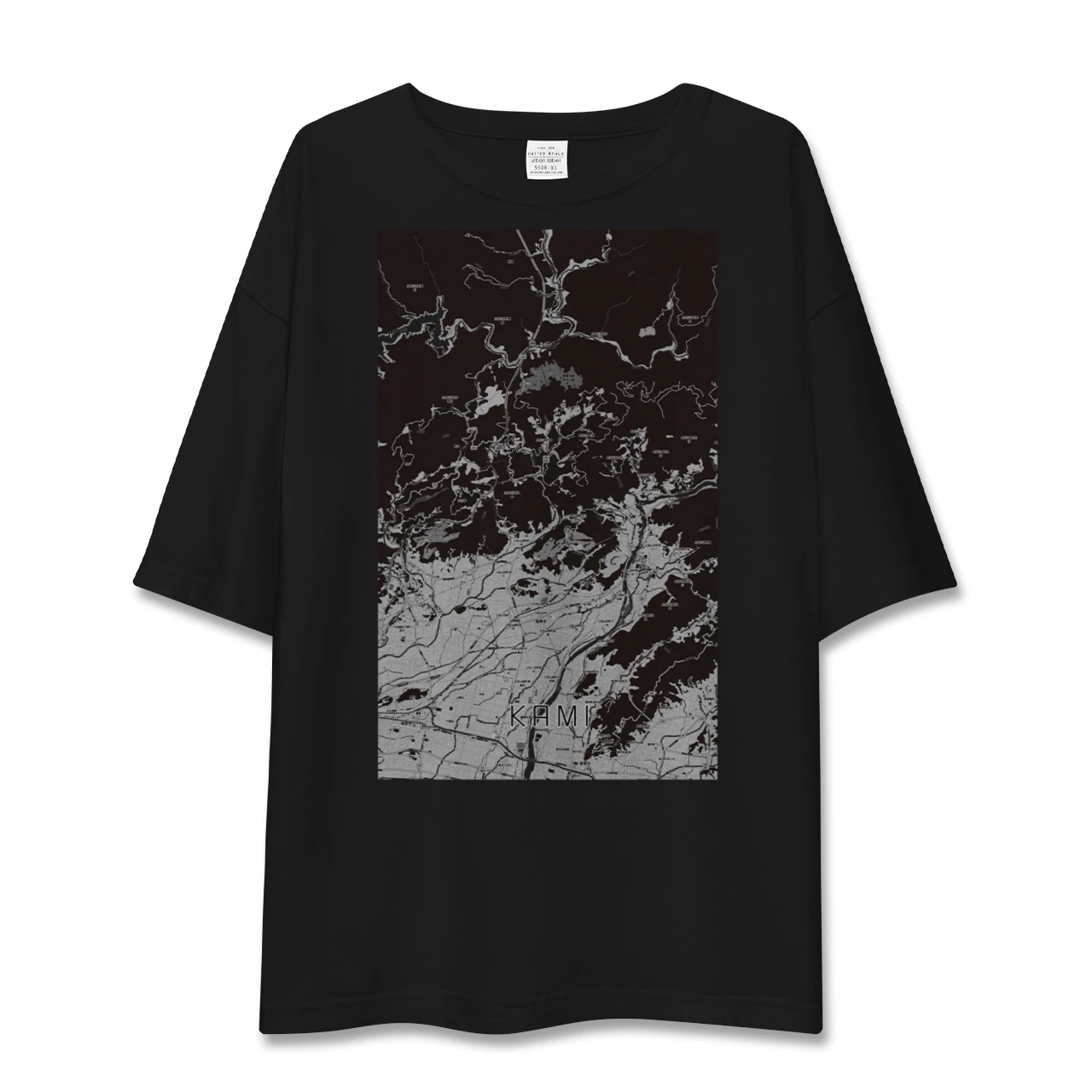 【香美(高知県)】地図柄ビッグシルエットTシャツ