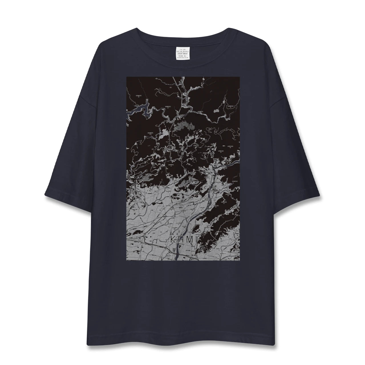 【香美(高知県)】地図柄ビッグシルエットTシャツ