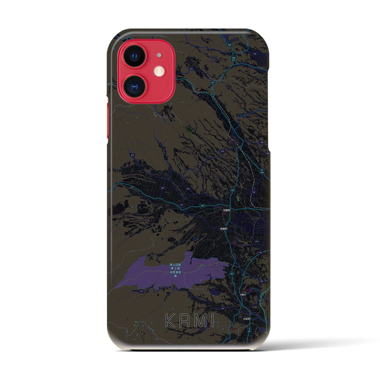 【加美(宮城県)】地図柄iPhoneケース(バックカバータイプ)