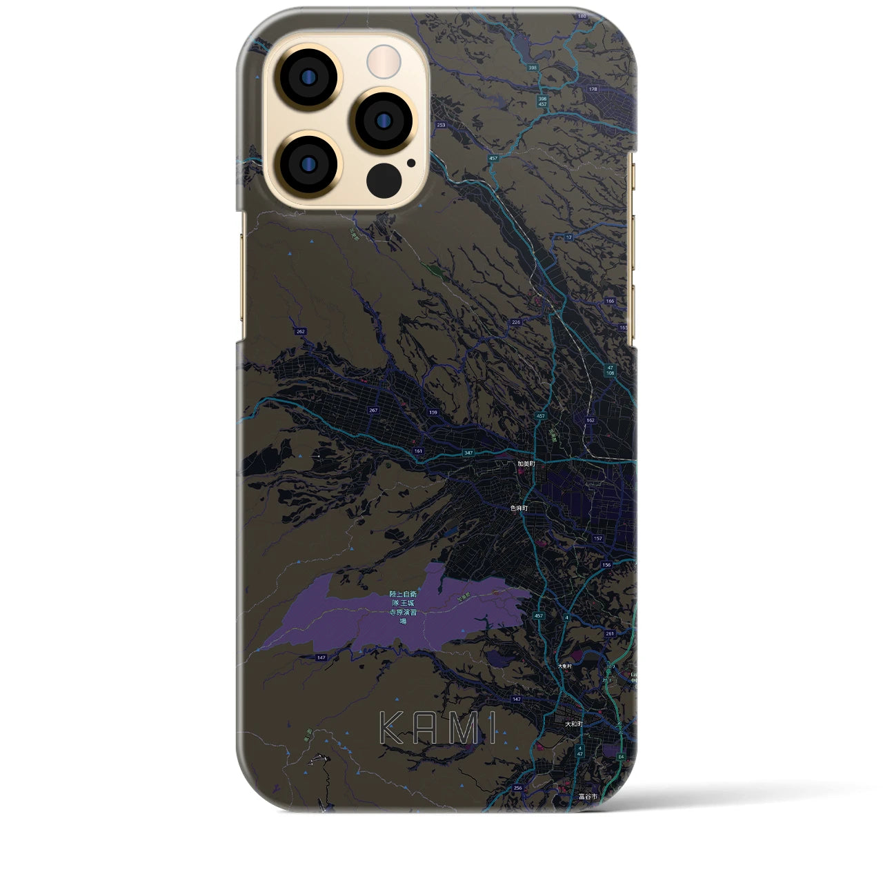 【加美(宮城県)】地図柄iPhoneケース(バックカバータイプ)