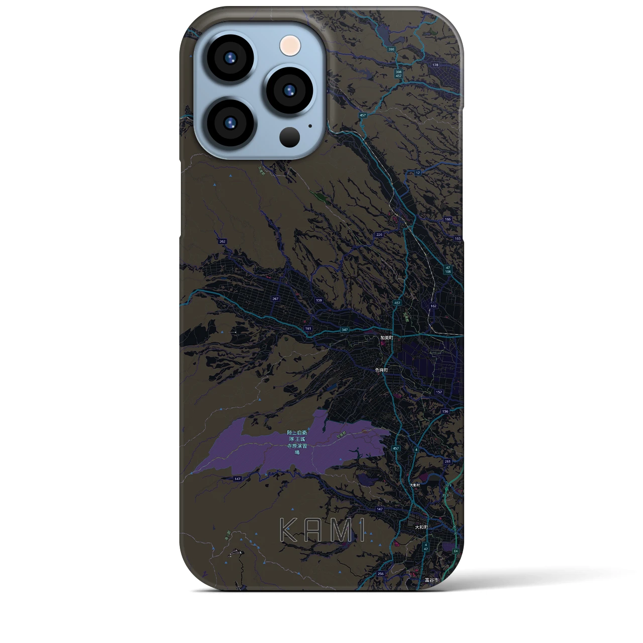 【加美(宮城県)】地図柄iPhoneケース(バックカバータイプ)