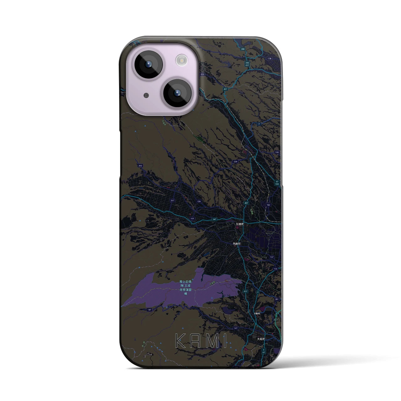 【加美(宮城県)】地図柄iPhoneケース(バックカバータイプ)