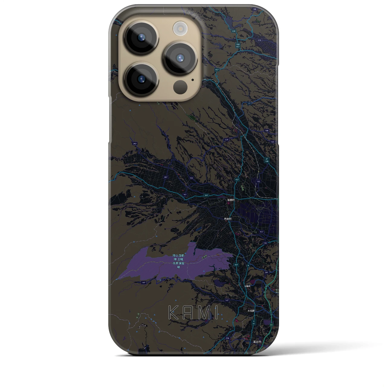 【加美(宮城県)】地図柄iPhoneケース(バックカバータイプ)