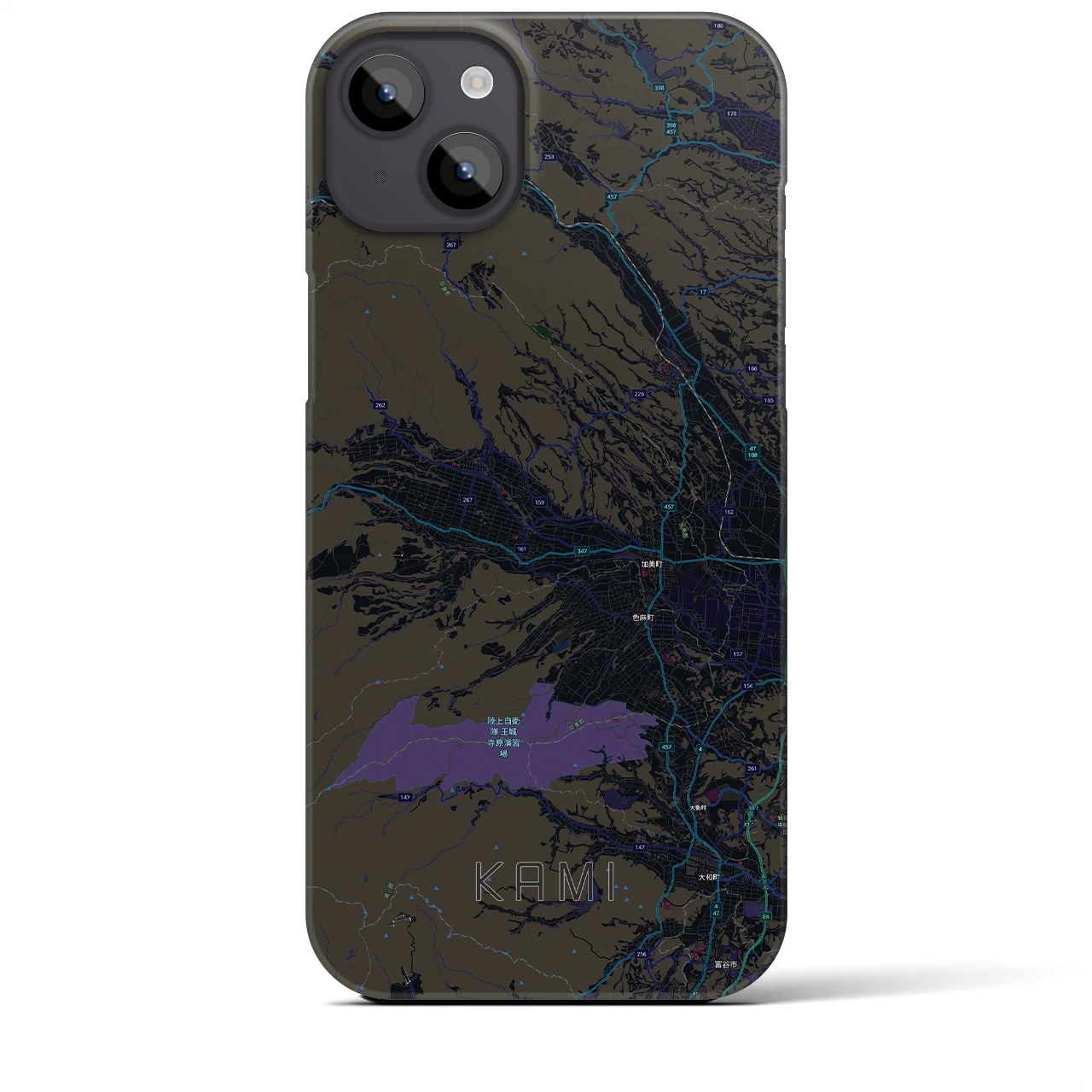 【加美(宮城県)】地図柄iPhoneケース(バックカバータイプ)