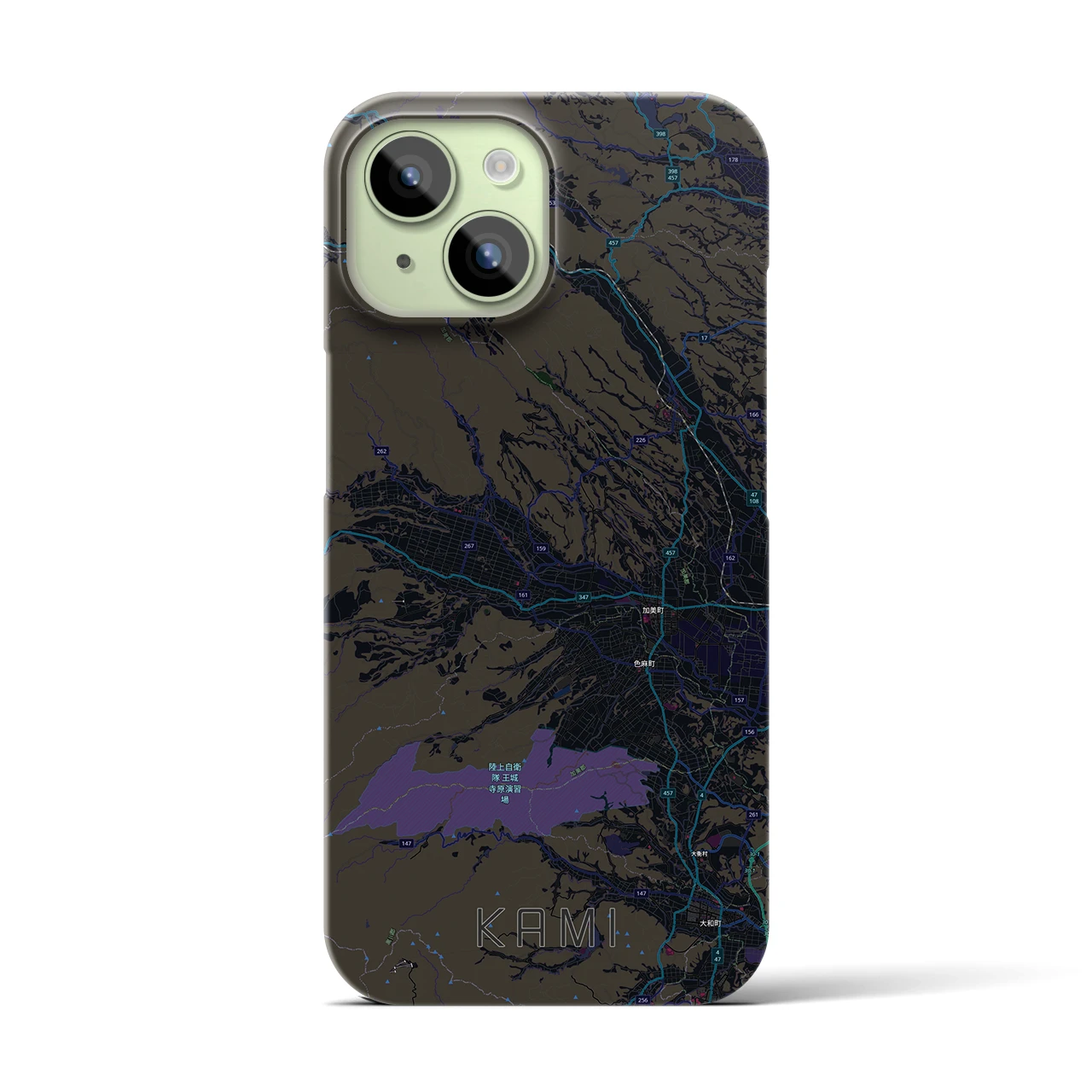 【加美(宮城県)】地図柄iPhoneケース(バックカバータイプ)
