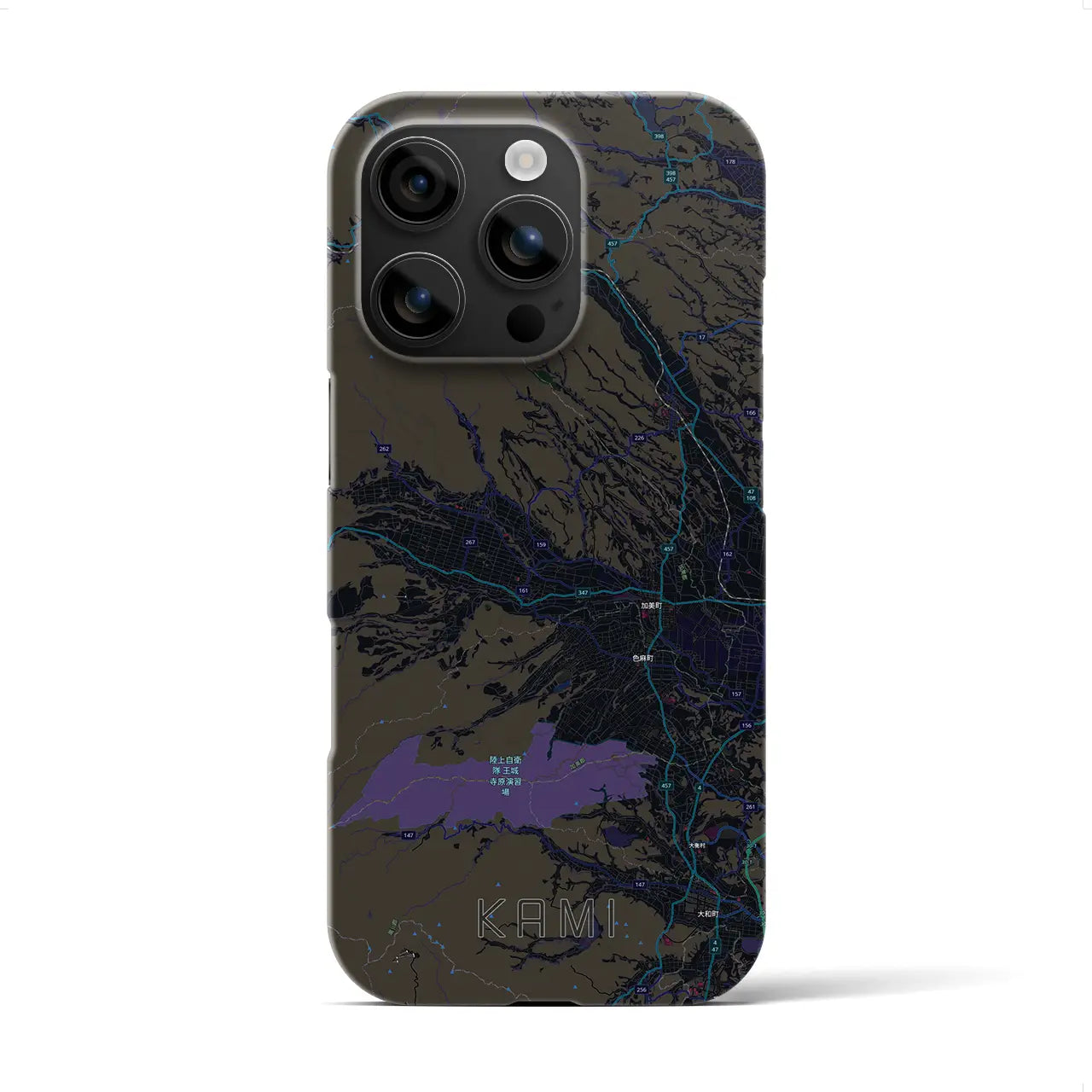 【加美(宮城県)】地図柄iPhoneケース(バックカバータイプ)