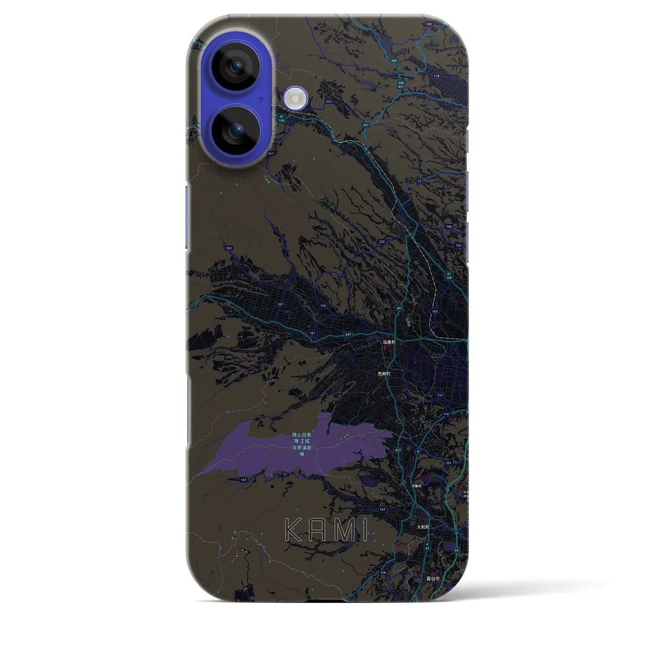 【加美(宮城県)】地図柄iPhoneケース(バックカバータイプ)