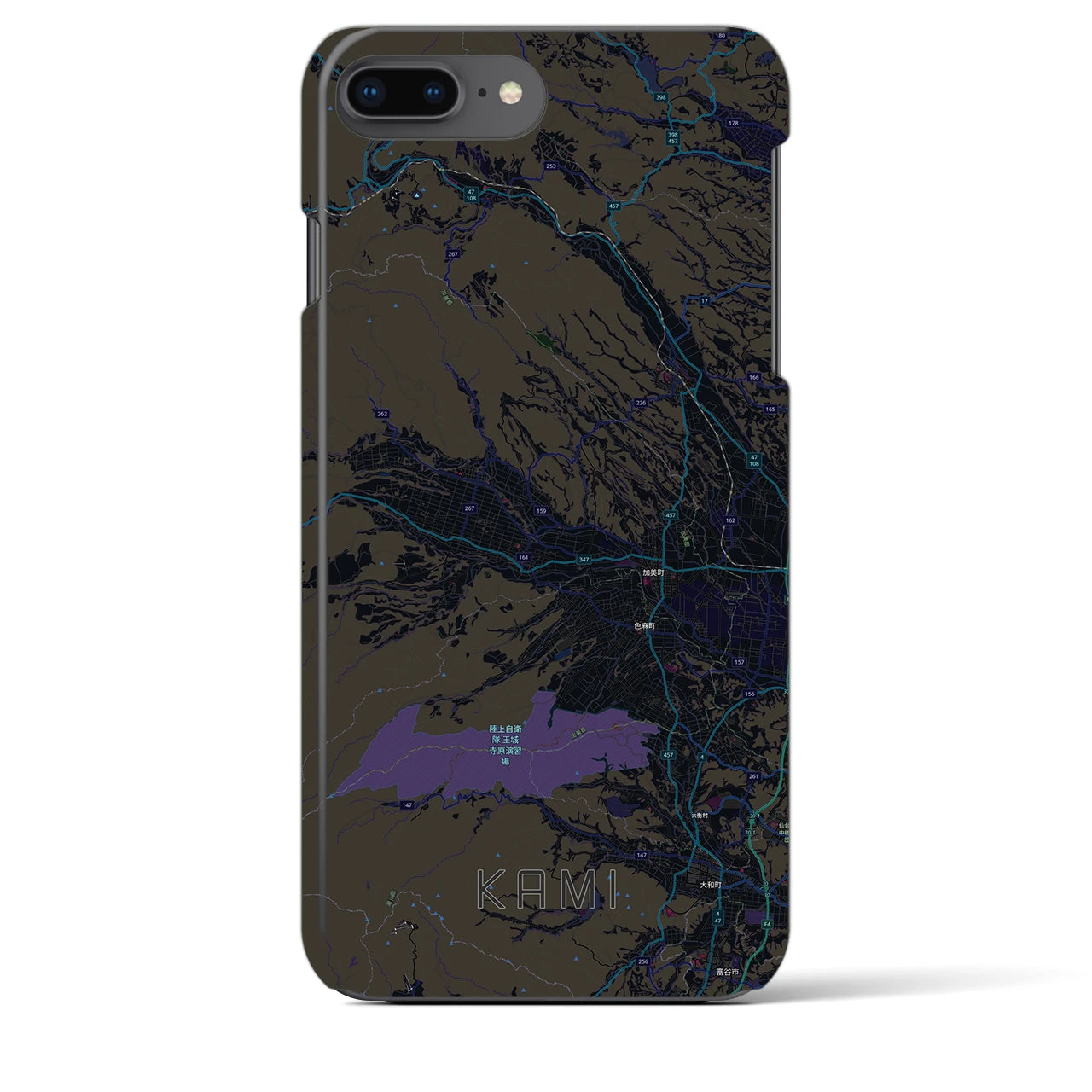 【加美(宮城県)】地図柄iPhoneケース(バックカバータイプ)