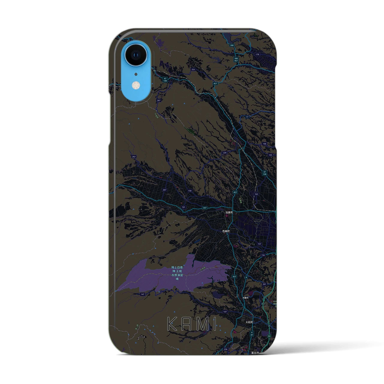 【加美(宮城県)】地図柄iPhoneケース(バックカバータイプ)
