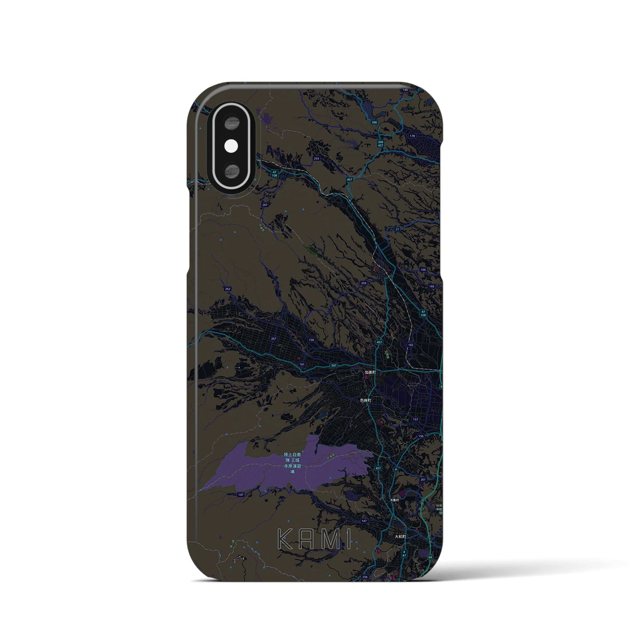 【加美(宮城県)】地図柄iPhoneケース(バックカバータイプ)