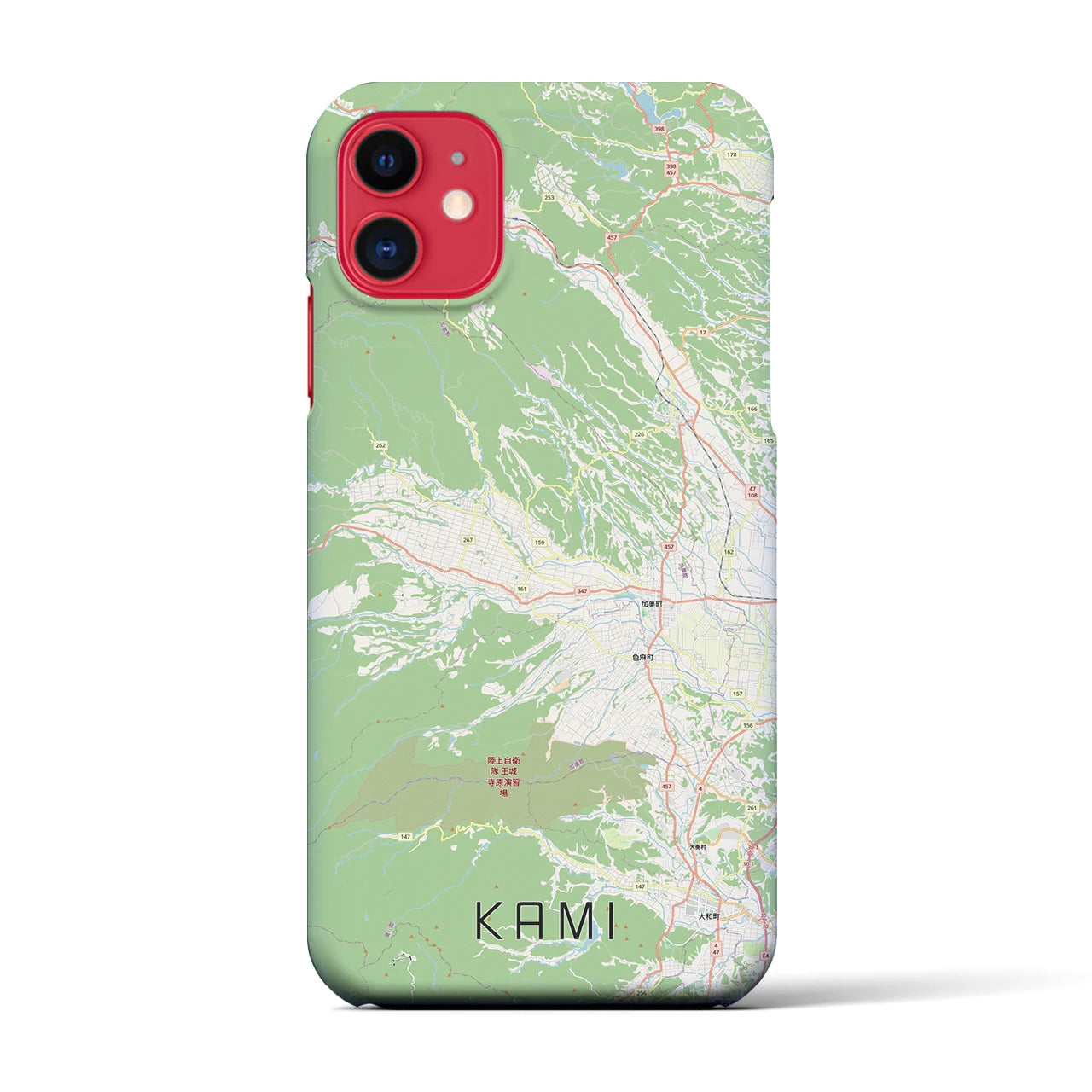 【加美(宮城県)】地図柄iPhoneケース(バックカバータイプ)