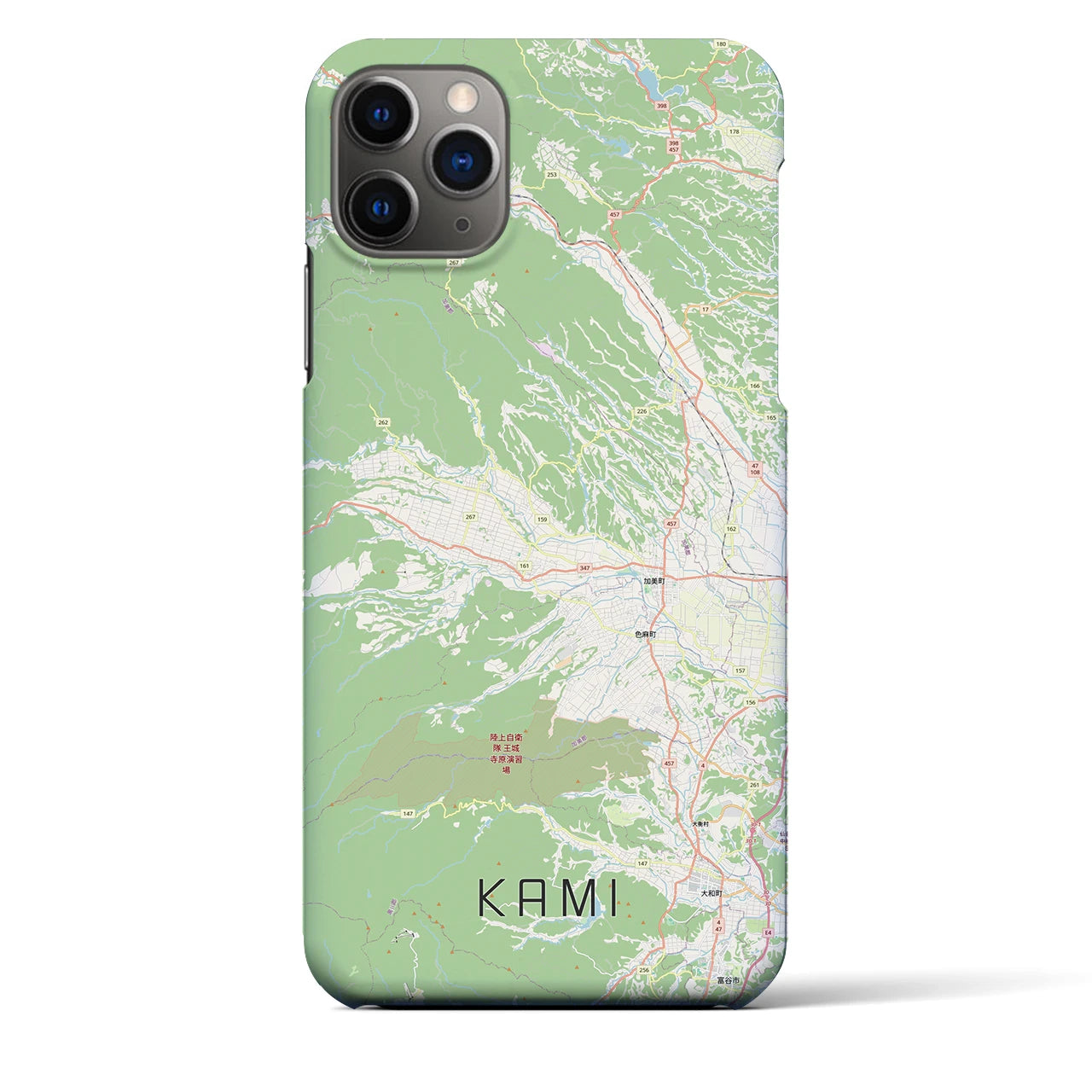 【加美(宮城県)】地図柄iPhoneケース(バックカバータイプ)