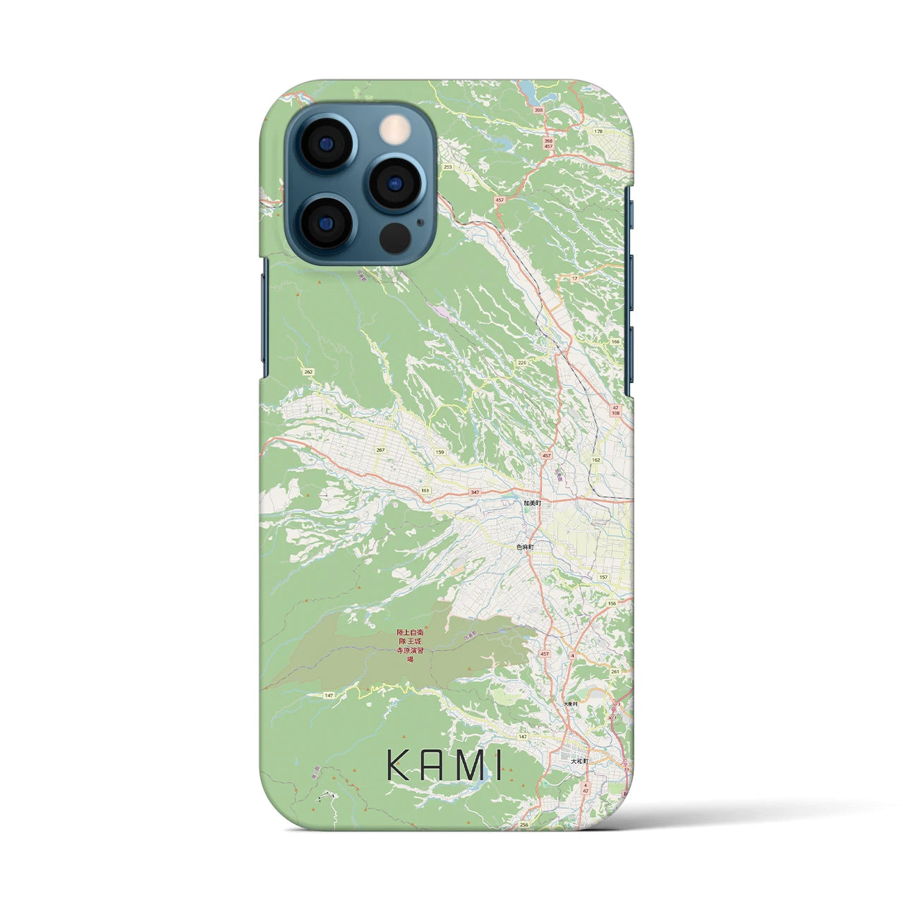 【加美(宮城県)】地図柄iPhoneケース(バックカバータイプ)