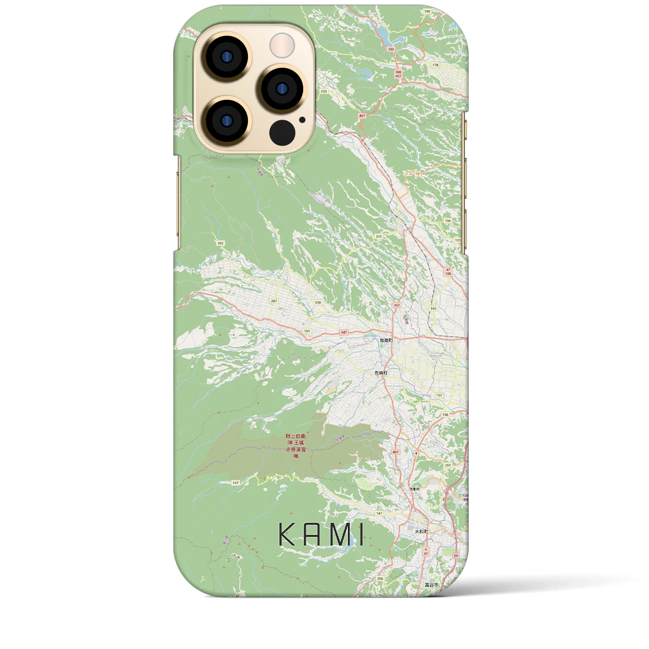 【加美(宮城県)】地図柄iPhoneケース(バックカバータイプ)