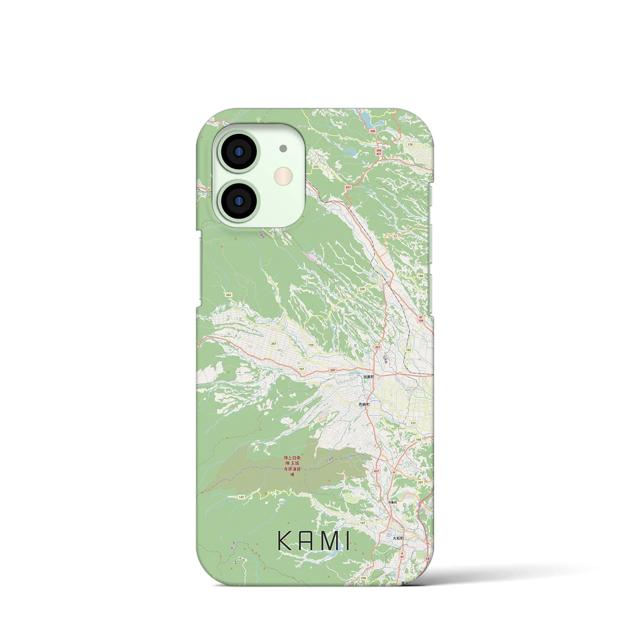 【加美(宮城県)】地図柄iPhoneケース(バックカバータイプ)