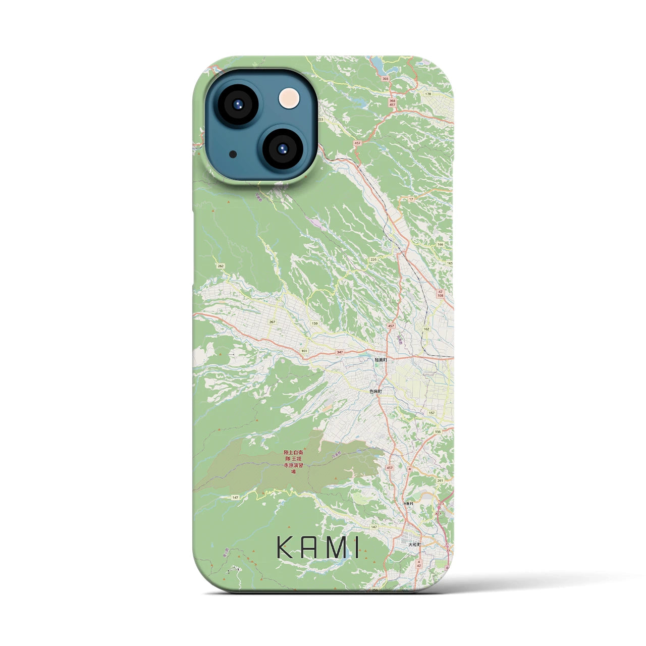 【加美(宮城県)】地図柄iPhoneケース(バックカバータイプ)