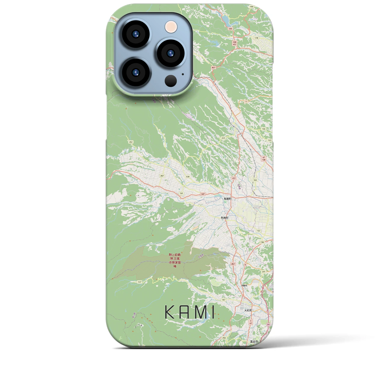 【加美(宮城県)】地図柄iPhoneケース(バックカバータイプ)