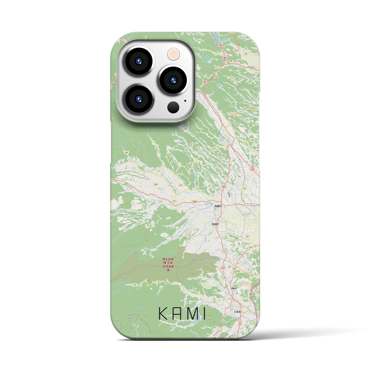 【加美(宮城県)】地図柄iPhoneケース(バックカバータイプ)