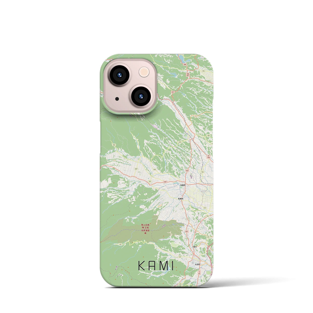 【加美(宮城県)】地図柄iPhoneケース(バックカバータイプ)