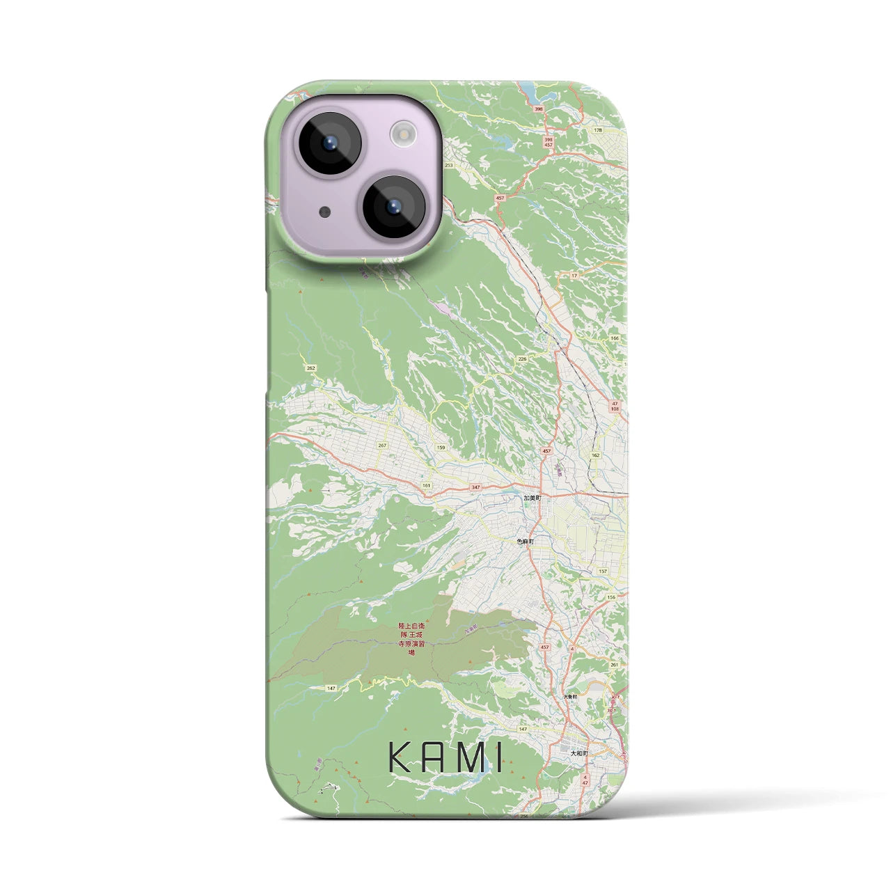 【加美(宮城県)】地図柄iPhoneケース(バックカバータイプ)
