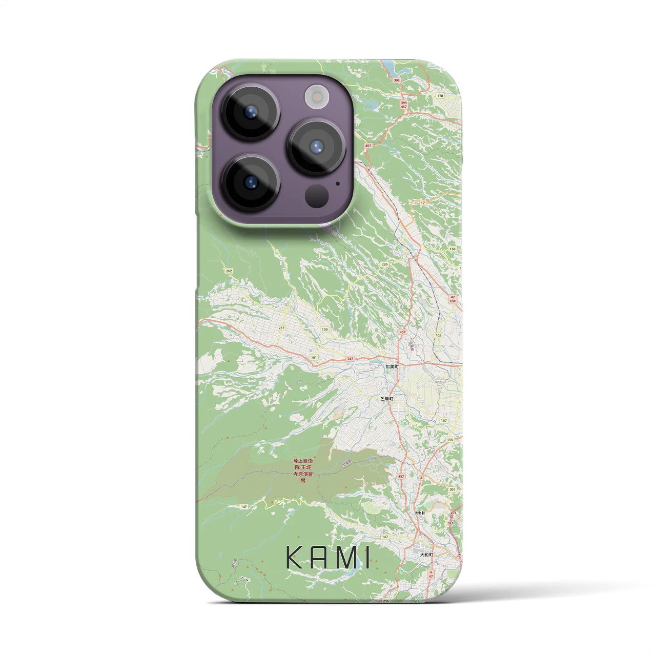 【加美(宮城県)】地図柄iPhoneケース(バックカバータイプ)