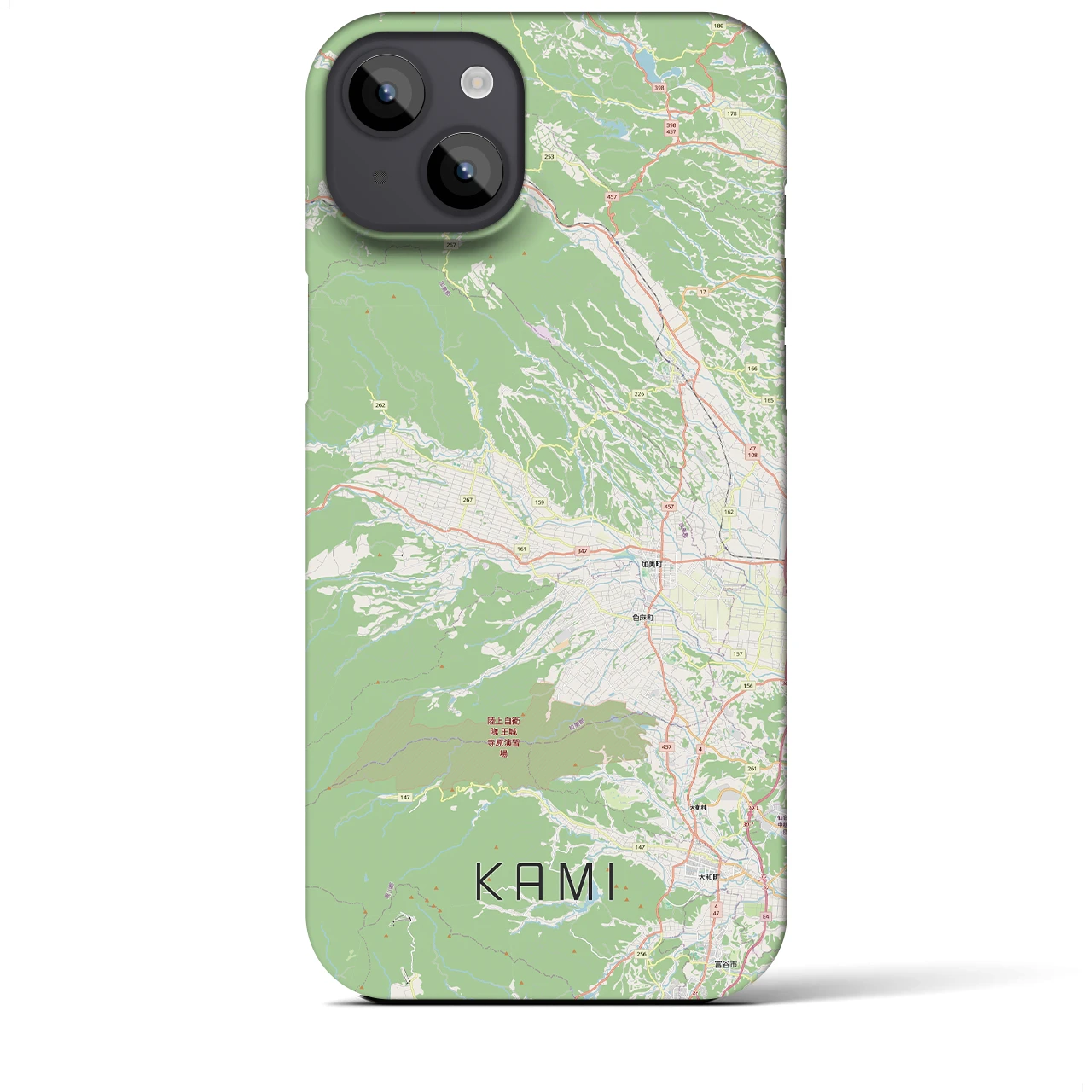 【加美(宮城県)】地図柄iPhoneケース(バックカバータイプ)