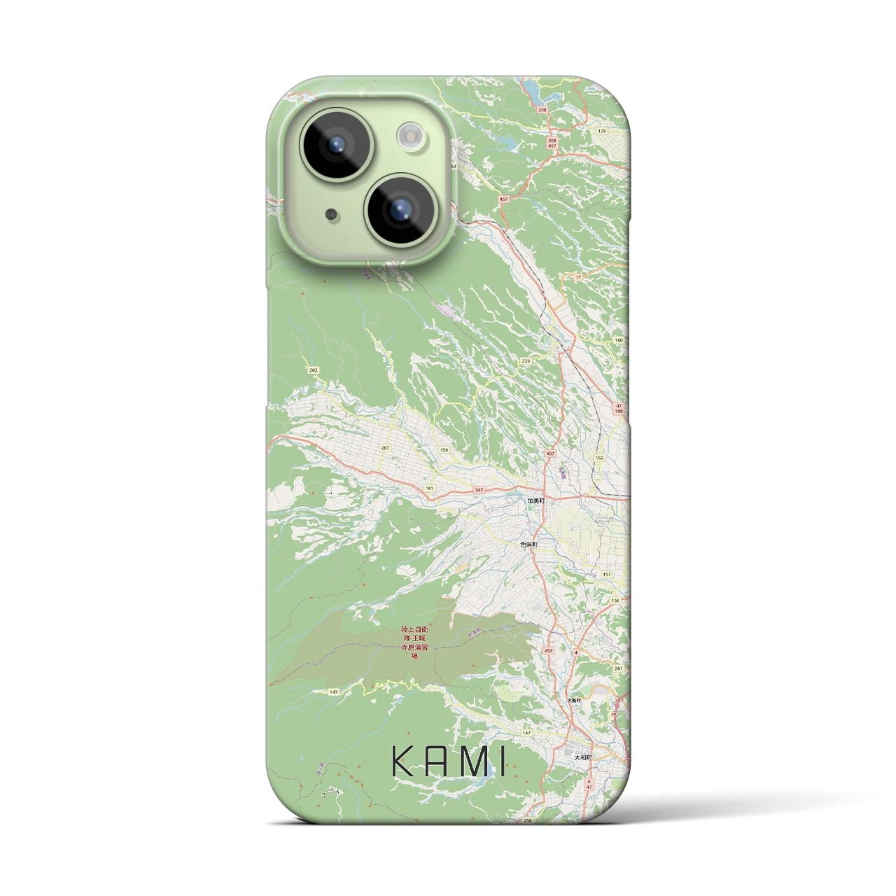 【加美(宮城県)】地図柄iPhoneケース(バックカバータイプ)