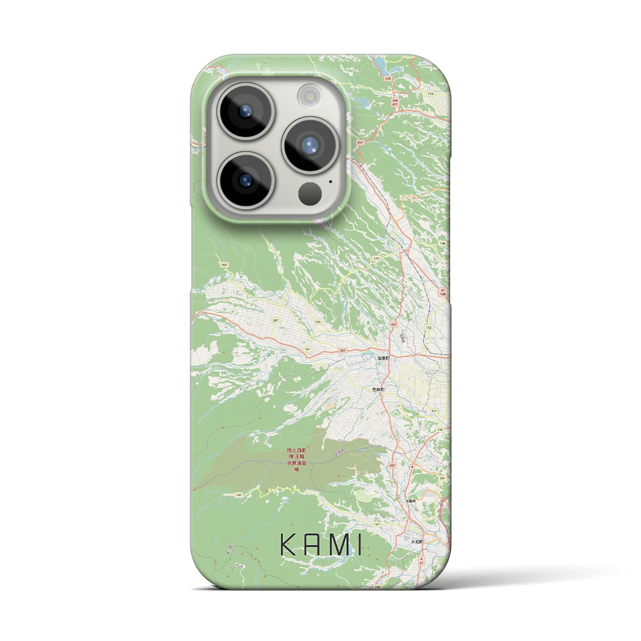 【加美(宮城県)】地図柄iPhoneケース(バックカバータイプ)