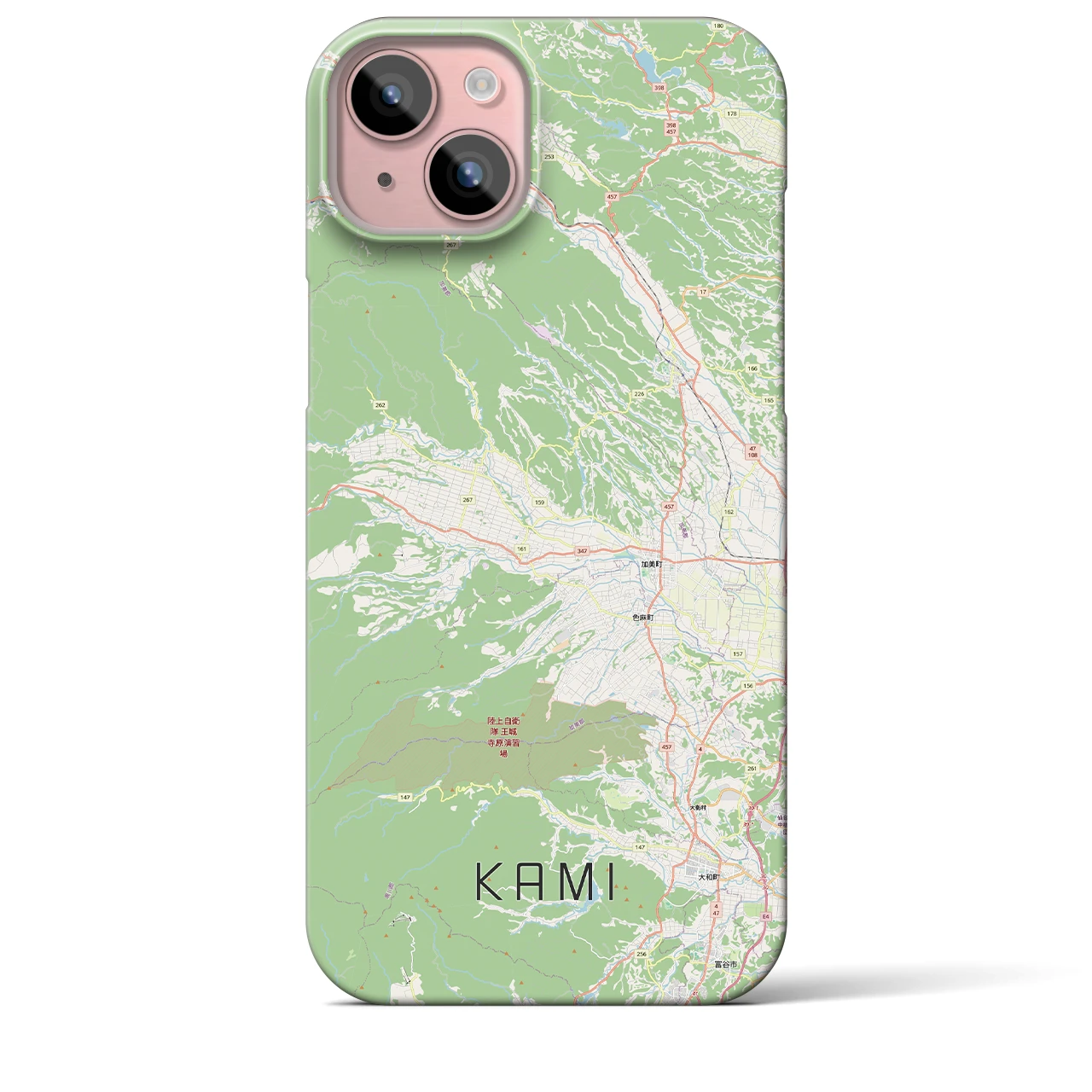 【加美(宮城県)】地図柄iPhoneケース(バックカバータイプ)