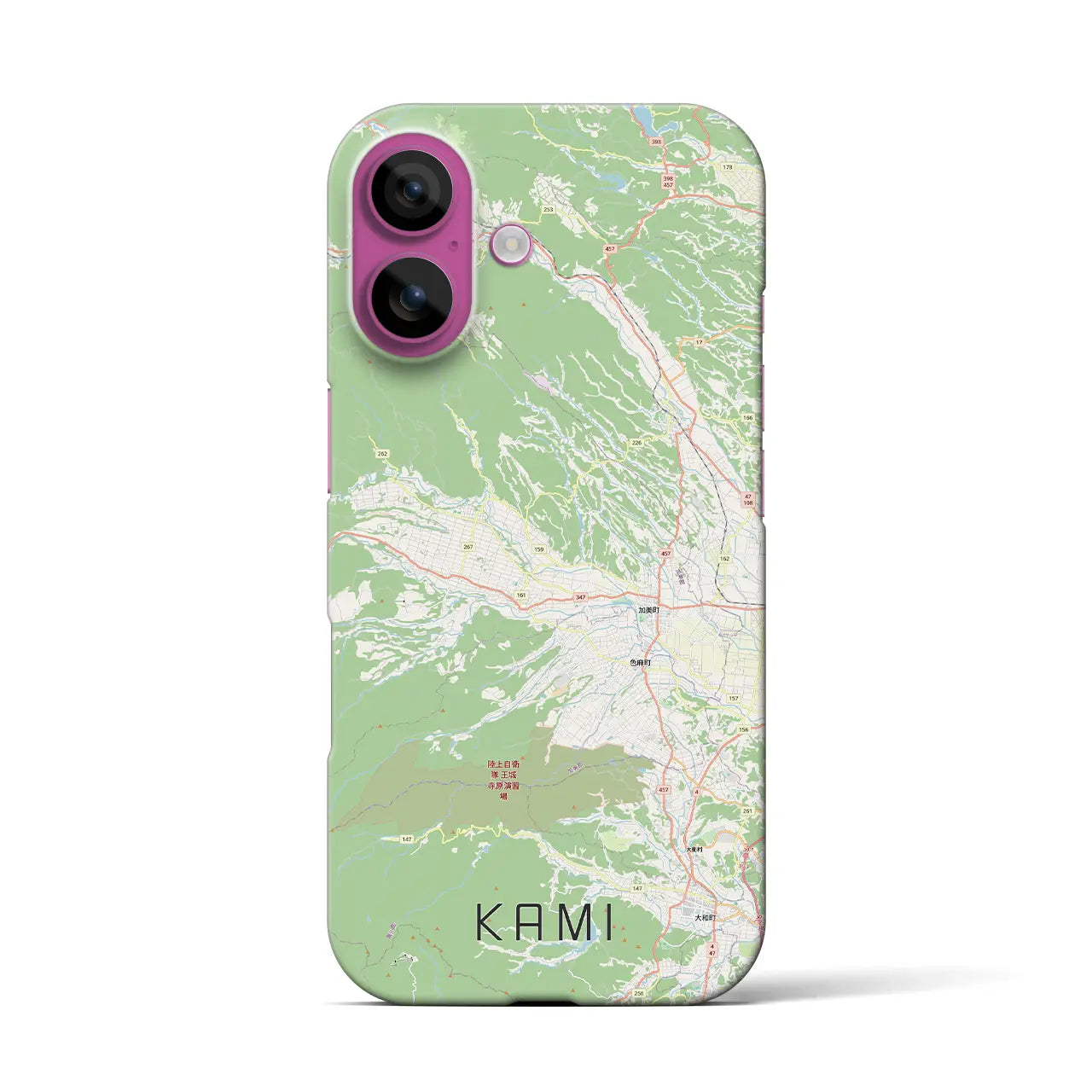 【加美(宮城県)】地図柄iPhoneケース(バックカバータイプ)