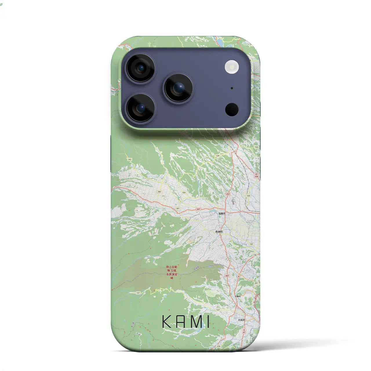 【加美(宮城県)】地図柄iPhoneケース(バックカバータイプ)